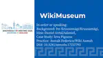 WikiMuseum = GLAM Wiki + Wikibase + Data Sharing Space