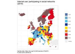Internet use: participating in social networks (2019)