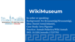 WikiMuseum = GLAM Wiki + Wikibase + Data Sharing Space